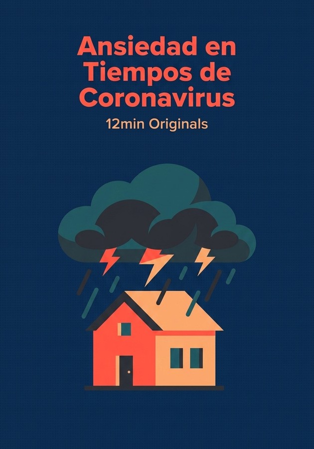 Portada del libro Ansiedad en Tiempos de Coronavirus, de 12min Originals — resumen crítico y reseña en 12min
