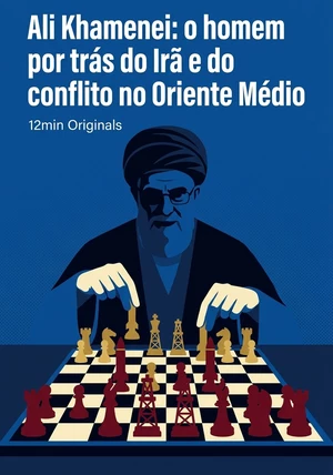Capa do livro Ali Khamenei: o homem por trás do Irã e do conflito no Oriente Médio, de 12min Originals — resumo e resenha crítica no 12min