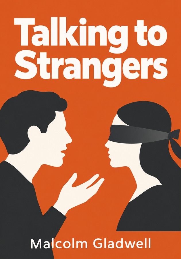 Book cover of Talking to Strangers by Malcolm Gladwell — critical summary review on 12min