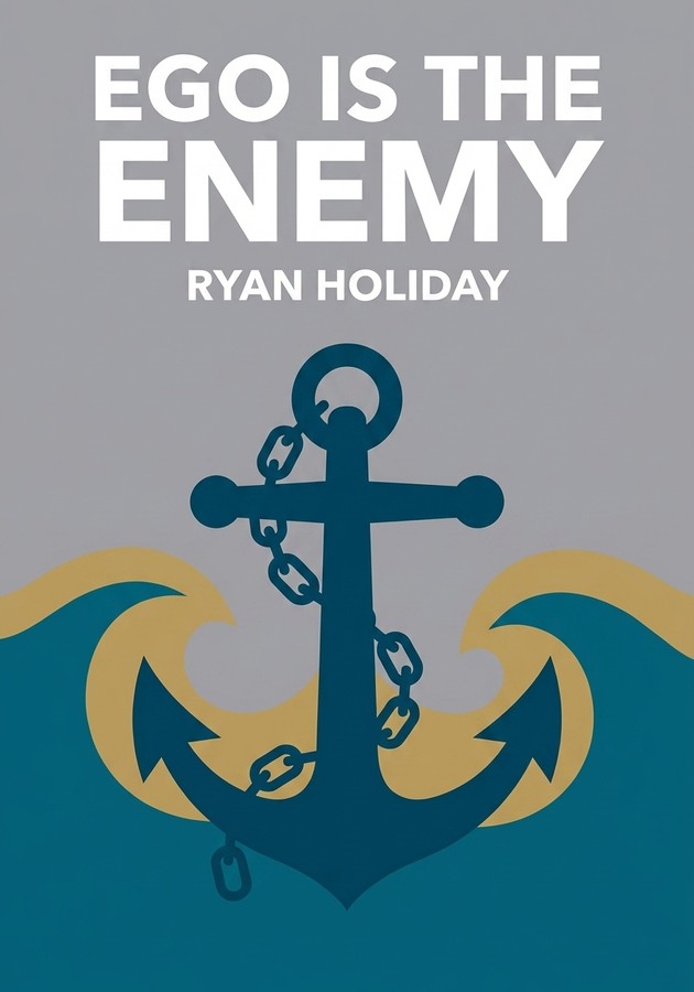 Capa do livro Ego is the Enemy, de Ryan Holiday — resumo e resenha crítica no 12min