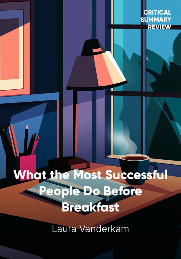 Book cover of What the Most Successful People Do Before Breakfast by Laura Vanderkam — critical summary review on 12min