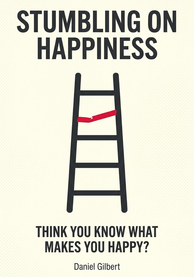 Book cover of Stumbling on Happiness by Daniel Gilbert — critical summary review on 12min