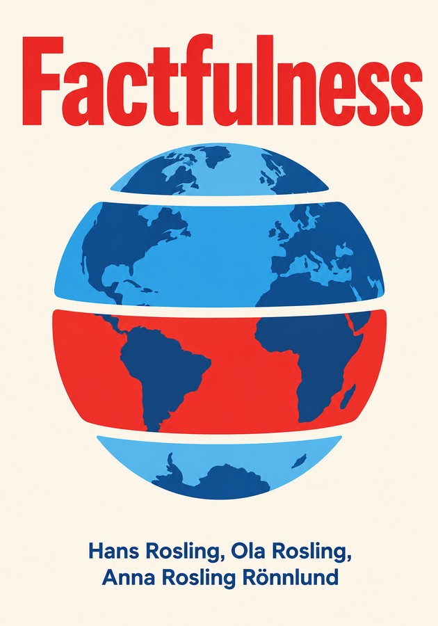 Portada del libro Factfulness, de Anna Rosling Rönnlund & Ola Rosling & Hans Rosling — resumen crítico y reseña en 12min