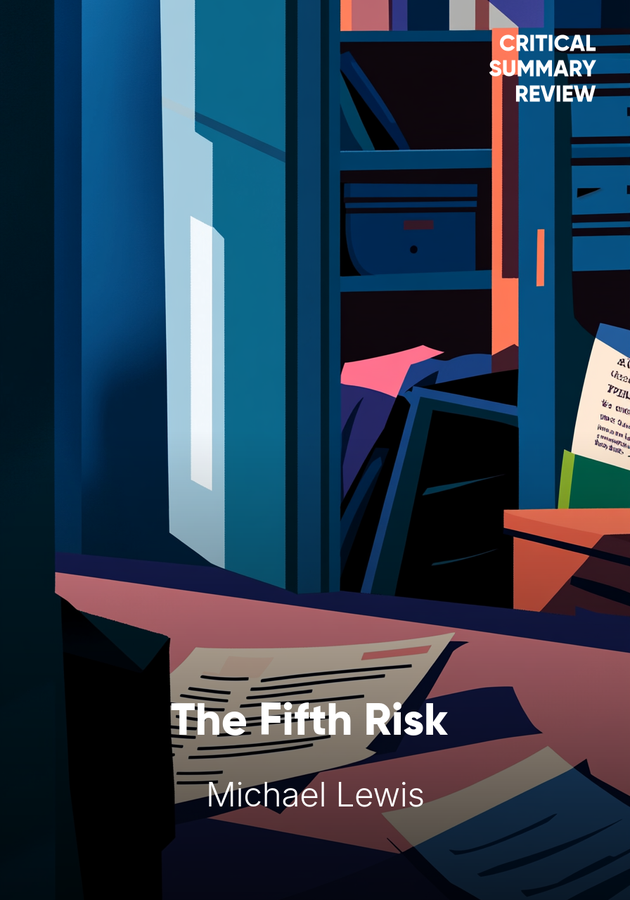 Book cover of The Fifth Risk by Michael Lewis — critical summary review on 12min