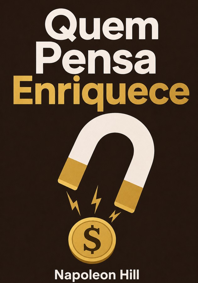 Capa do livro Quem Pensa Enriquece, de Napoleon Hill — resumo e resenha crítica no 12min