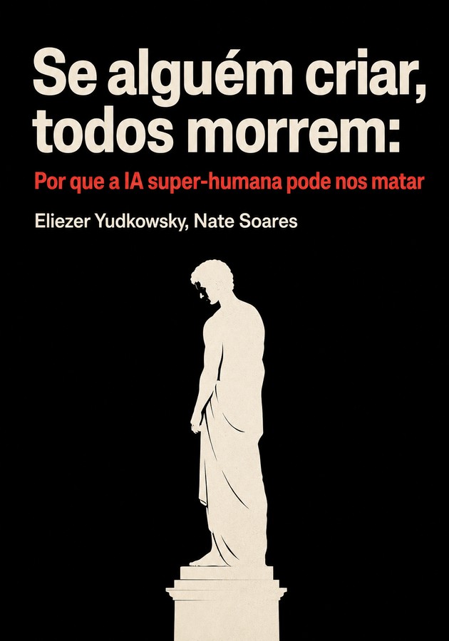 Capa do livro Se alguém criar, todos morrem: Por que a IA super-humana pode nos matar, de Nate Soares — resumo e resenha crítica no 12min