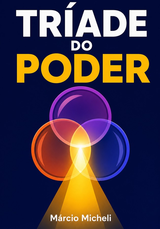 Capa do livro Tríade do poder, de Márcio Micheli — resumo e resenha crítica no 12min