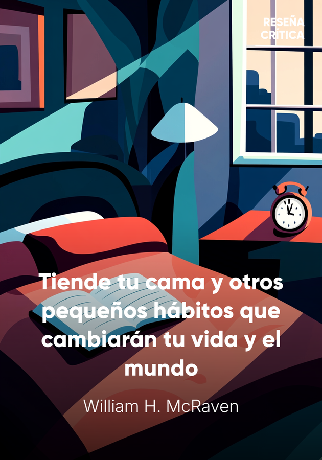 Portada del libro Tiende tu cama y otros pequeños hábitos que cambiarán tu vida y el mundo, de William H. McRaven — resumen crítico y reseña en 12min