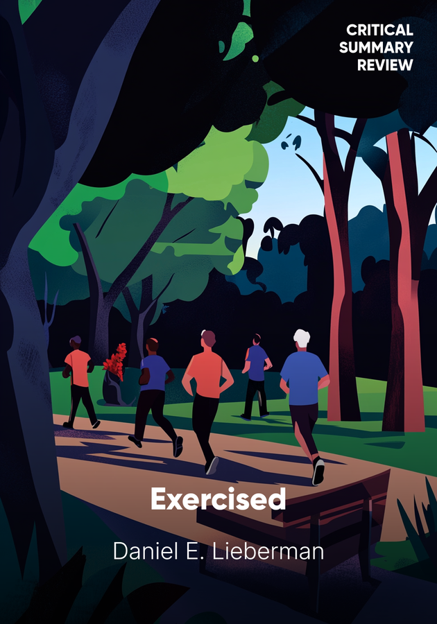 Book cover of Exercised by Daniel E. Lieberman — critical summary review on 12min