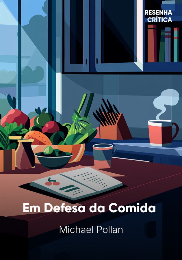 Capa do livro Em Defesa da Comida , de Michael Pollan — resumo e resenha crítica no 12min