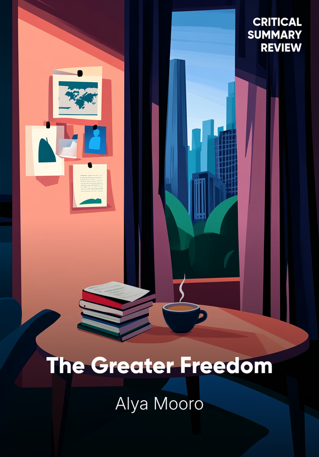 Book cover of The Greater Freedom by Alya Mooro — critical summary review on 12min