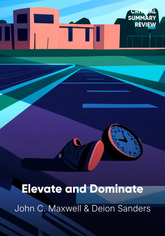 Book cover of Elevate and Dominate by Deion Sanders & John C. Maxwell — critical summary review on 12min