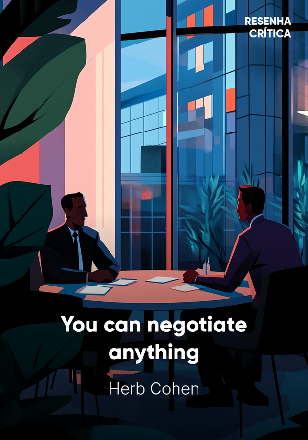 Capa do livro You can negotiate anything, de Herb Cohen — resumo e resenha crítica no 12min