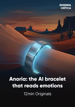 Book cover of Anoria: the AI bracelet that reads emotions by 12min Originals — critical summary review on 12min