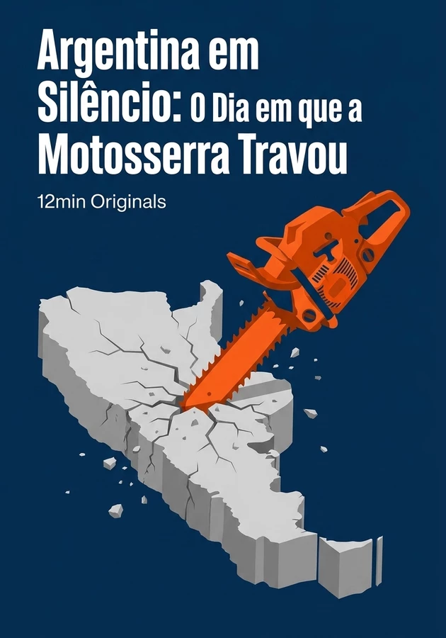 Capa do livro Argentina em Silêncio: O Dia em que a Motosserra Travou, de 12min Originals — resumo e resenha crítica no 12min