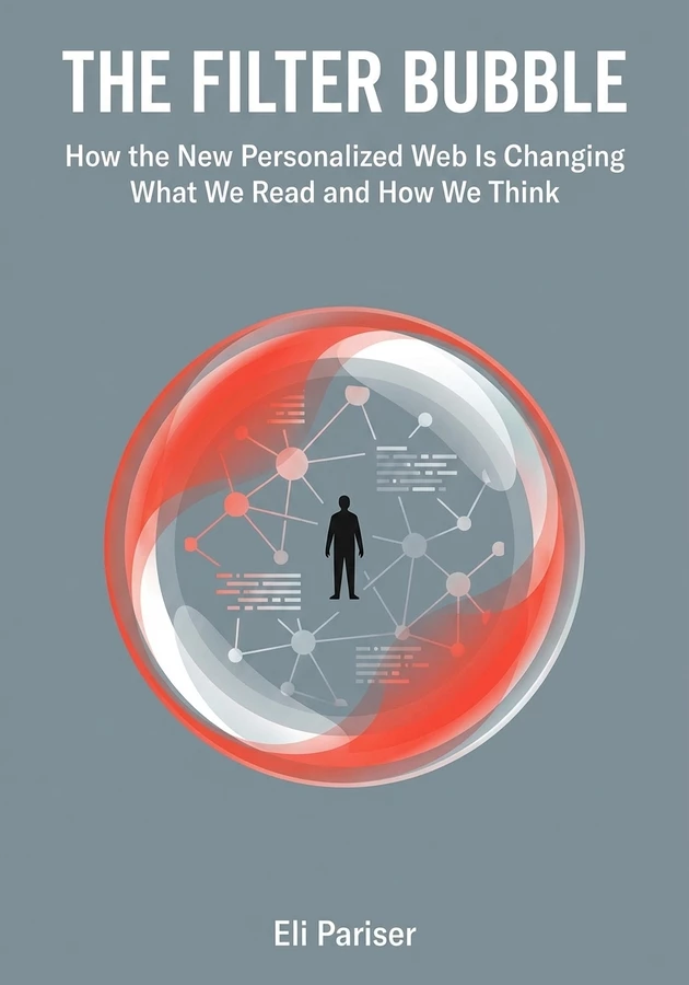 Capa do livro The Filter Bubble: How the New Personalized Web Is Changing What We Read and How We Think, de Eli Pariser — resumo e resenha crítica no 12min