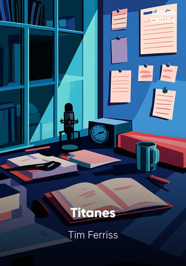Portada del libro Titanes, de Tim Ferriss — resumen crítico y reseña en 12min