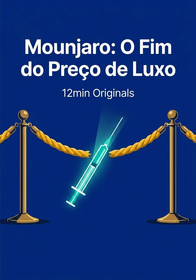 Capa do livro Mounjaro: O Fim do Preço de Luxo, de 12min Originals — resumo e resenha crítica no 12min