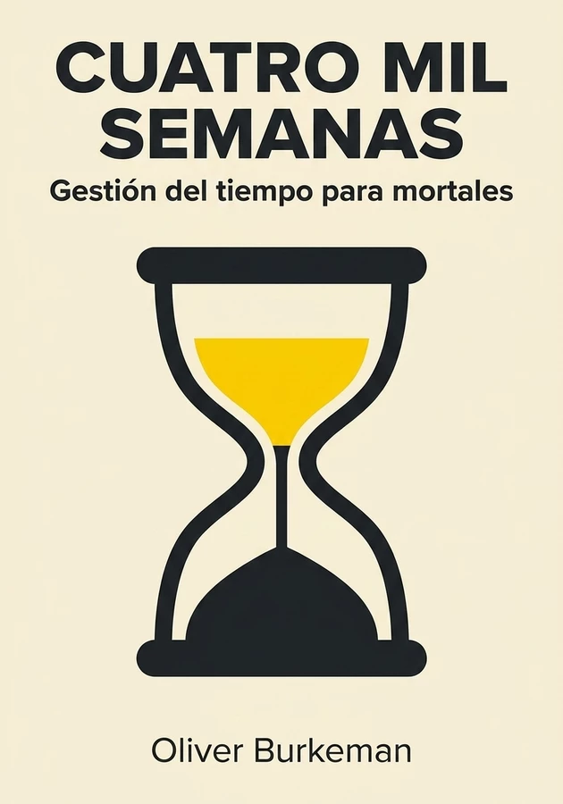 Portada del libro Cuatro mil semanas, de Oliver Burkeman  — resumen crítico y reseña en 12min