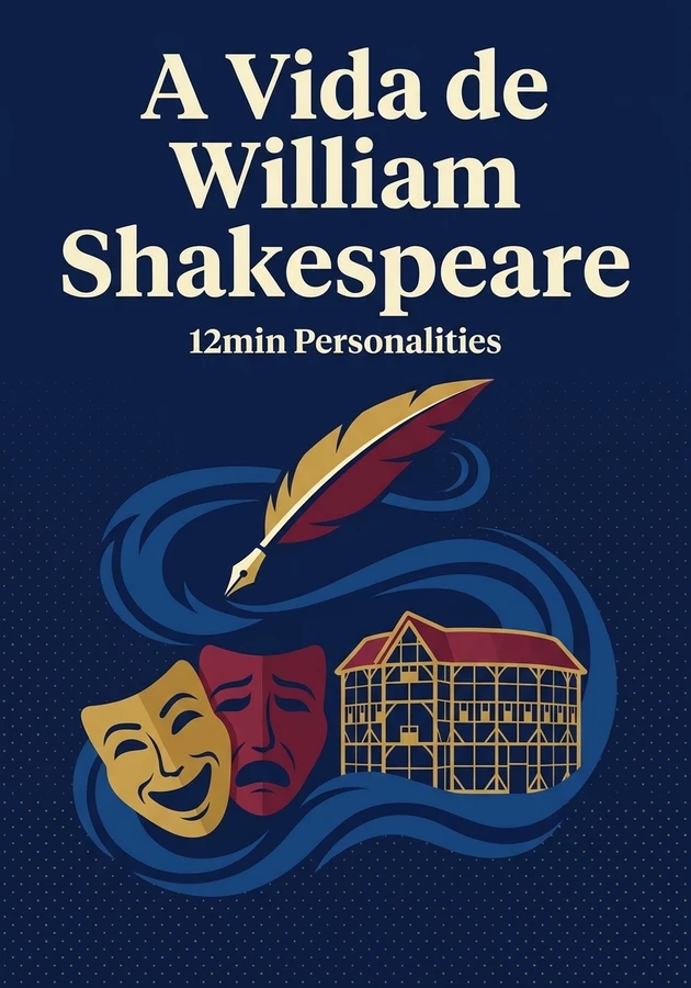 Capa do livro A Vida de William Shakespeare, de 12min Personalities — resumo e resenha crítica no 12min
