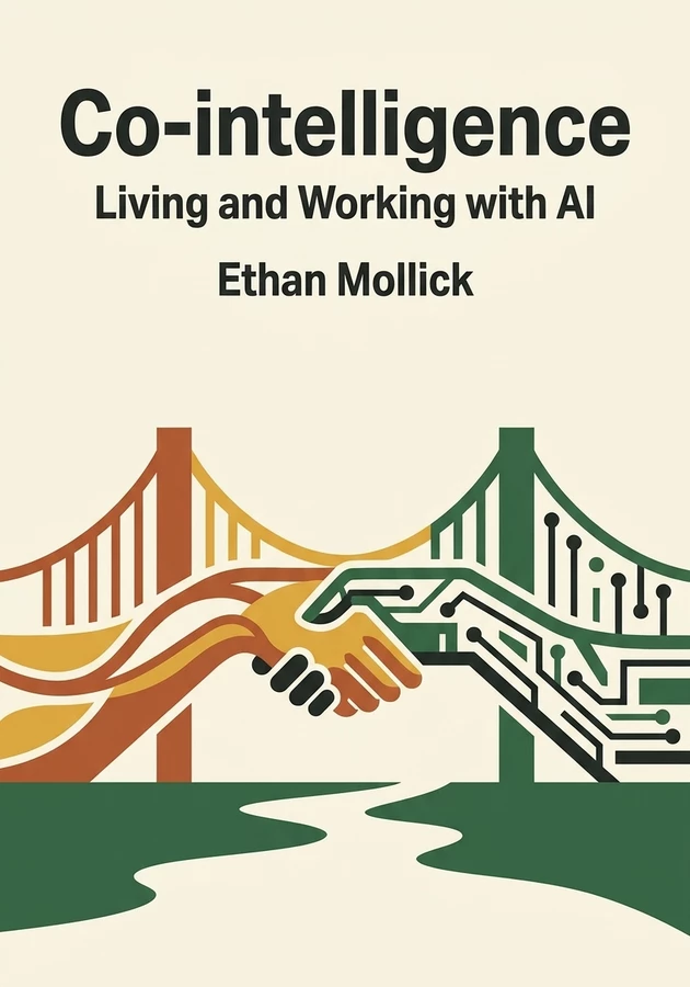 Book cover of Co-intelligence by Ethan Mollick — critical summary review on 12min