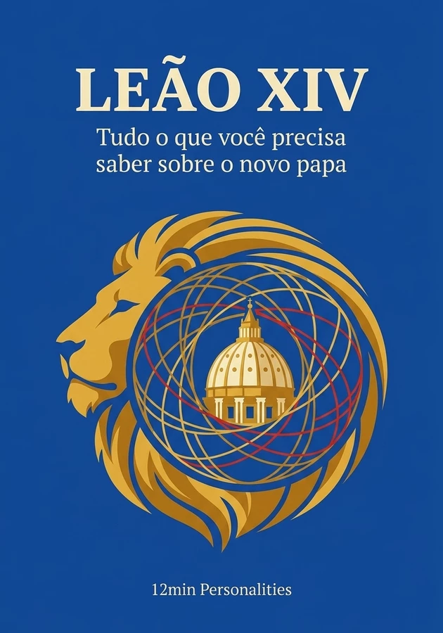 Capa do livro Leão XIV: Tudo o que você precisa saber sobre o novo papa, de 12min Personalities — resumo e resenha crítica no 12min