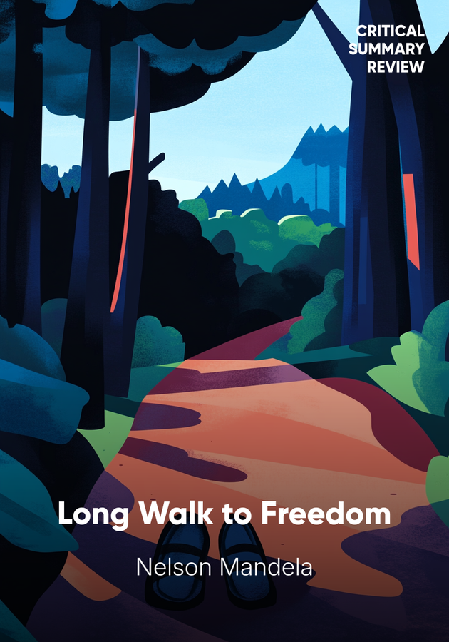 Book cover of Long Walk to Freedom by Nelson Mandela — critical summary review on 12min