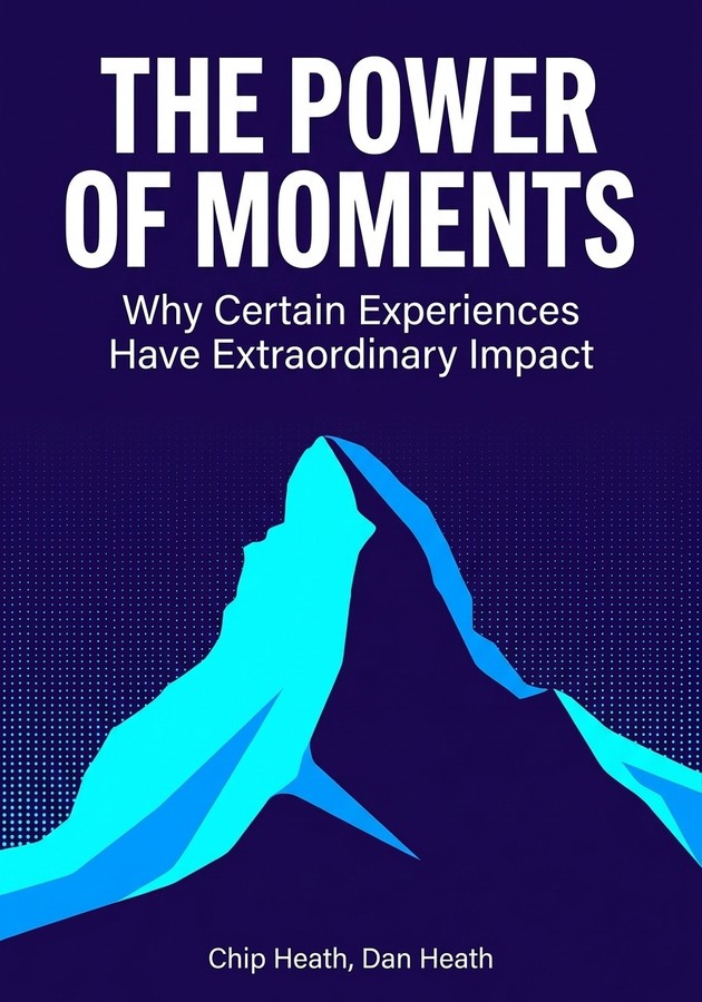Book cover of The Power of Moments by Chip Heath — critical summary review on 12min