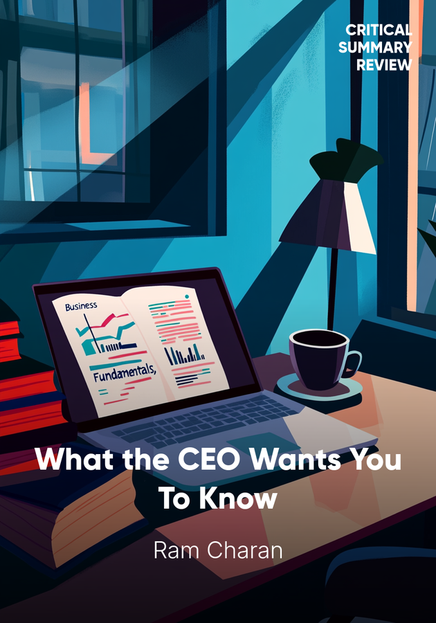Book cover of What the CEO Wants You To Know by Ram Charan — critical summary review on 12min