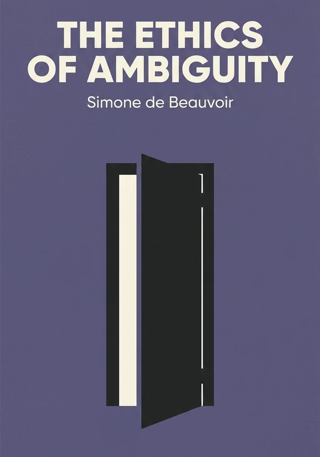 Book cover of The Ethics of Ambiguity by Simone de Beauvoir — critical summary review on 12min
