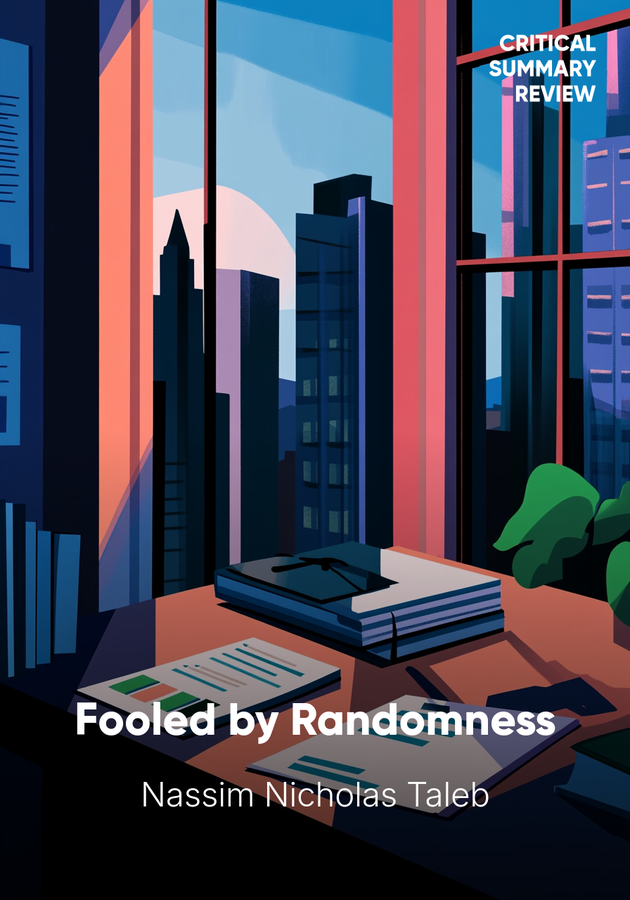 Book cover of Fooled by Randomness by Nassim Nicholas Taleb — critical summary review on 12min