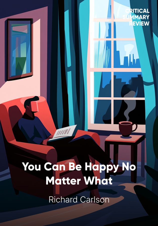 Book cover of You Can Be Happy No Matter What by Richard Carlson — critical summary review on 12min