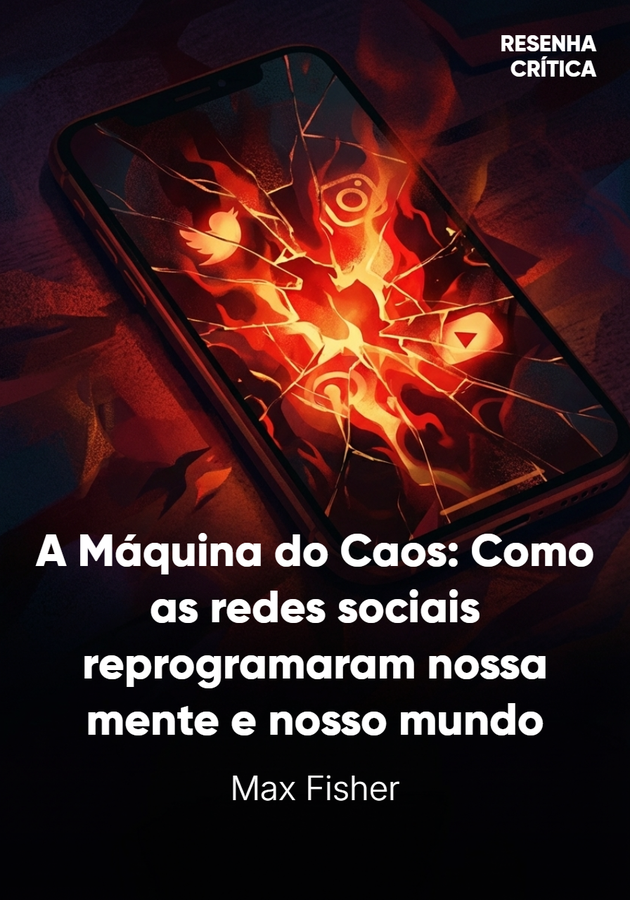 Capa do livro A Máquina do Caos, de Max Fisher — resumo e resenha crítica no 12min