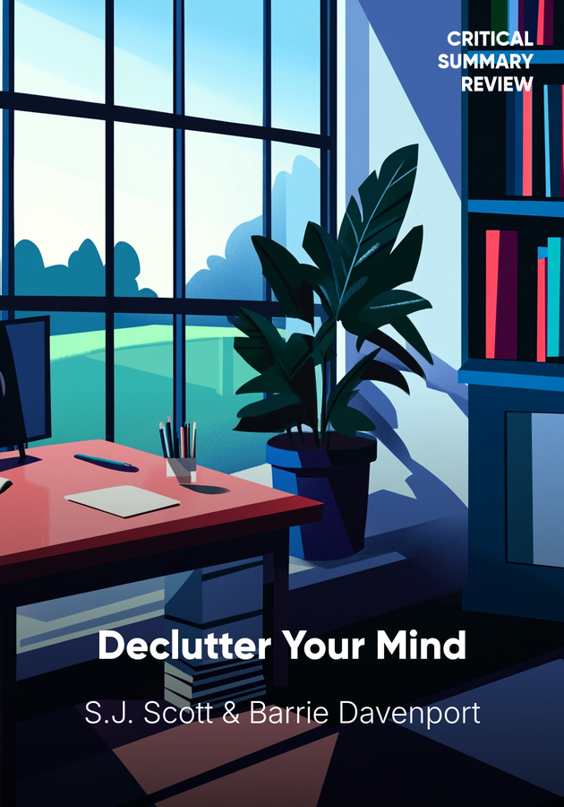 Book cover of Declutter Your Mind by Barrie Davenport — critical summary review on 12min