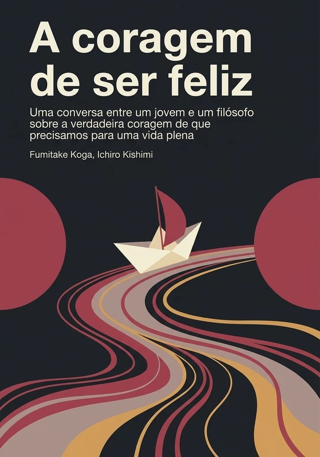 Capa do livro A coragem de ser feliz, de  Ichiro Kishimi — resumo e resenha crítica no 12min