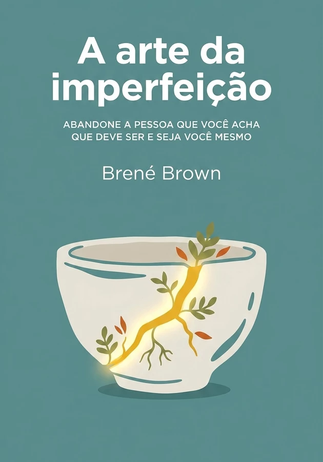 Capa do livro A arte da imperfeição, de Brené Brown — resumo e resenha crítica no 12min