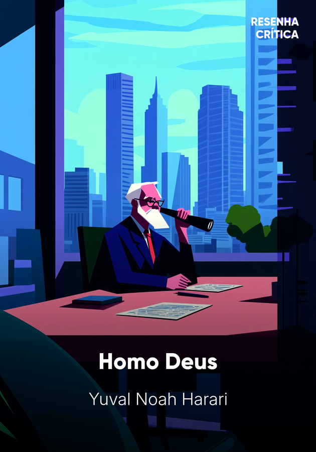 Capa do livro Homo Deus, de Yuval Noah Harari — resumo e resenha crítica no 12min