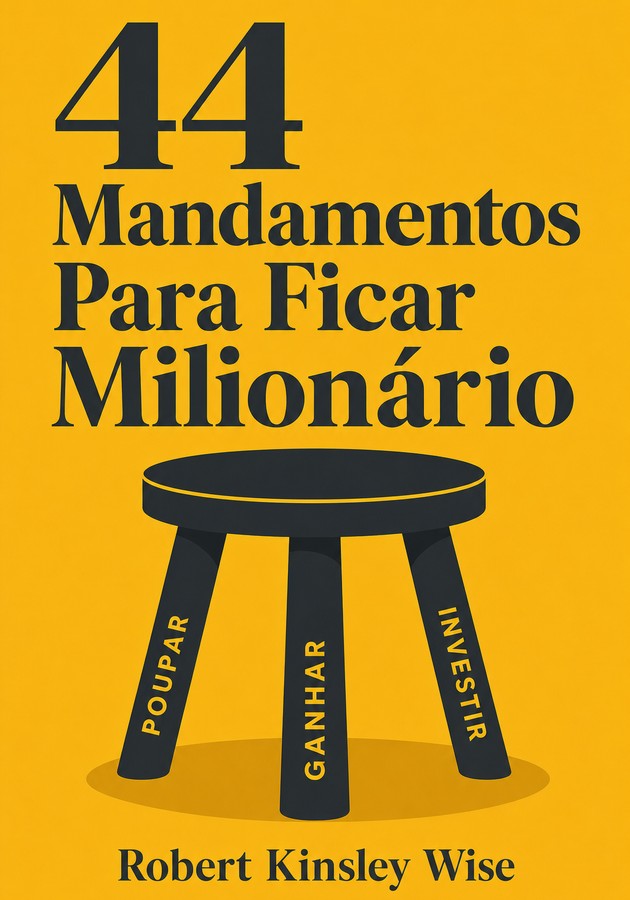 Capa do livro 44 Mandamentos Para Ficar Milionário, de Robert Kinsley Wise — resumo e resenha crítica no 12min
