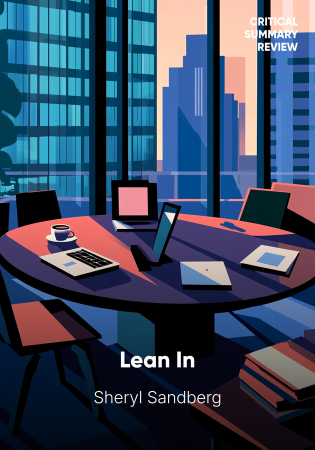 Book cover of Lean In by Sheryl Sandberg — critical summary review on 12min