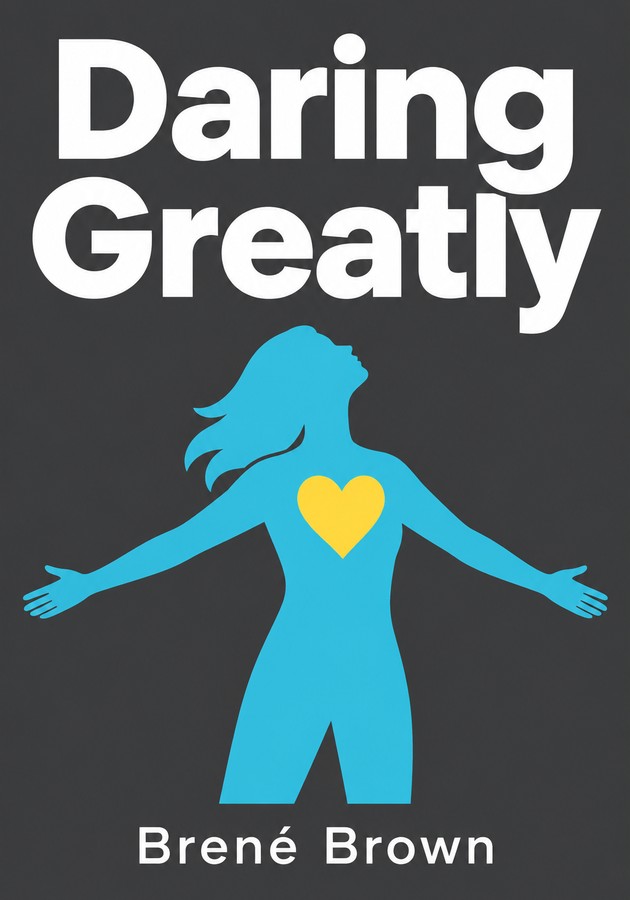 Book cover of Daring Greatly by Brené Brown — critical summary review on 12min