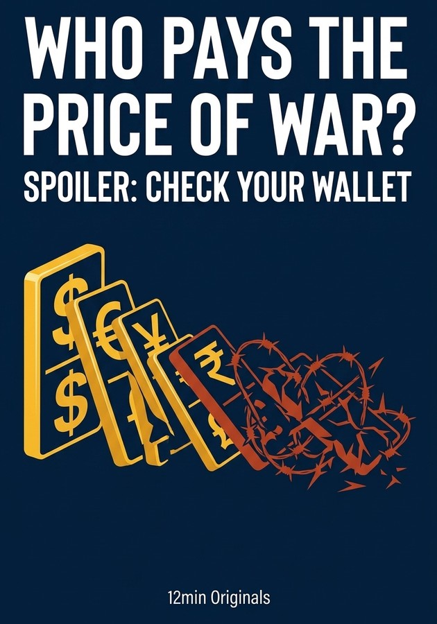 Book cover of Who Pays the Price of War? Spoiler: Check Your Wallet by 12min Originals — critical summary review on 12min