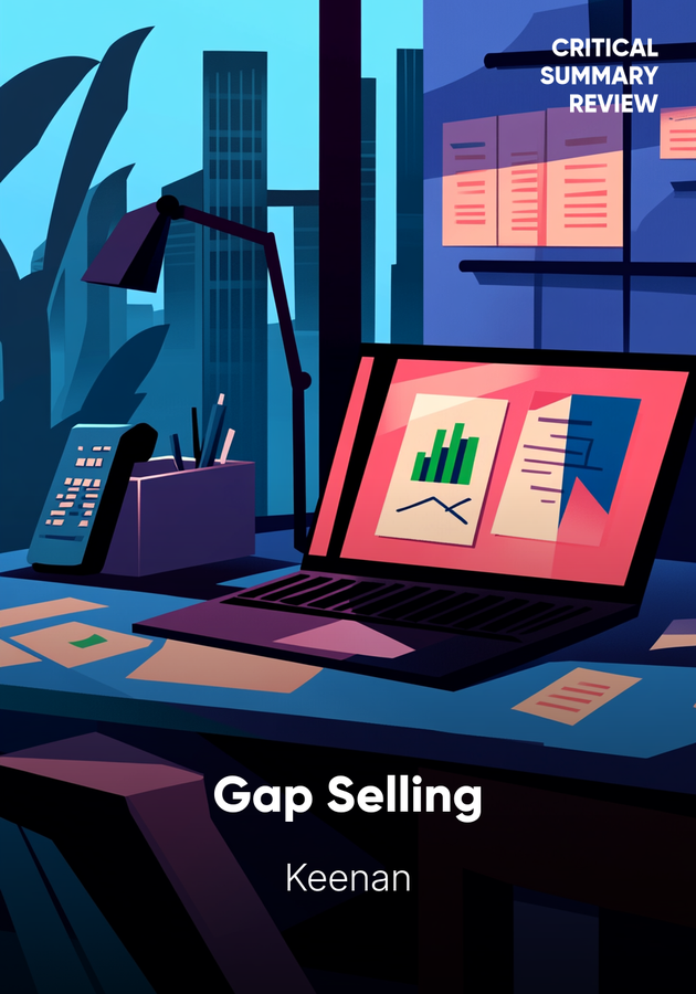 Book cover of Gap Selling by Keenan — critical summary review on 12min
