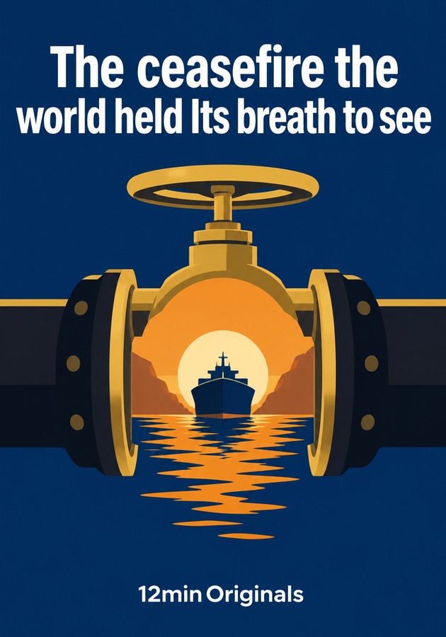 Book cover of The ceasefire the world held Its breath to see by 12min Originals — critical summary review on 12min