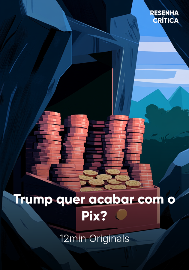 Capa do livro Trump quer acabar com o Pix?, de 12min Originals — resumo e resenha crítica no 12min