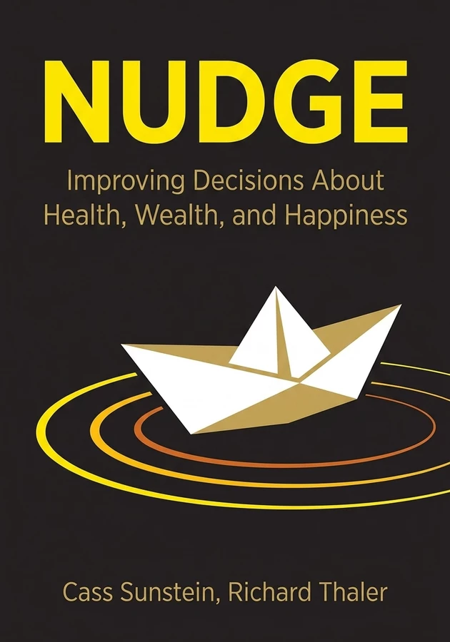 Capa do livro Nudge, de Richard Thaler — resumo e resenha crítica no 12min