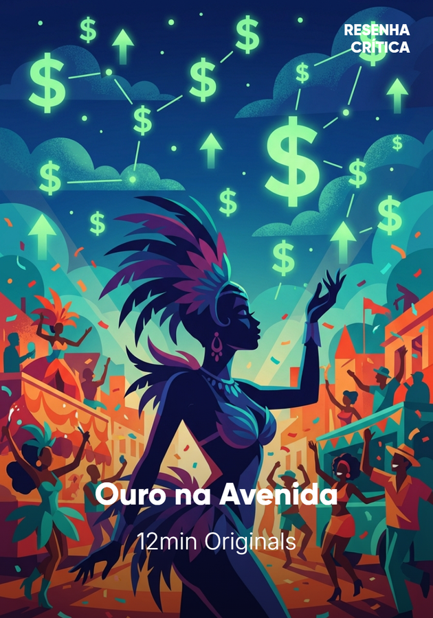 Capa do livro Ouro na Avenida: O Efeito Bilionário do Carnaval, de 12min Originals — resumo e resenha crítica no 12min