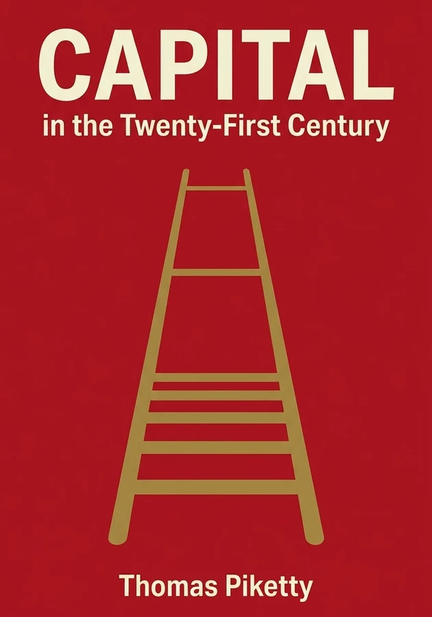 Book cover of Capital in the Twenty-First Century by Thomas Piketty — critical summary review on 12min