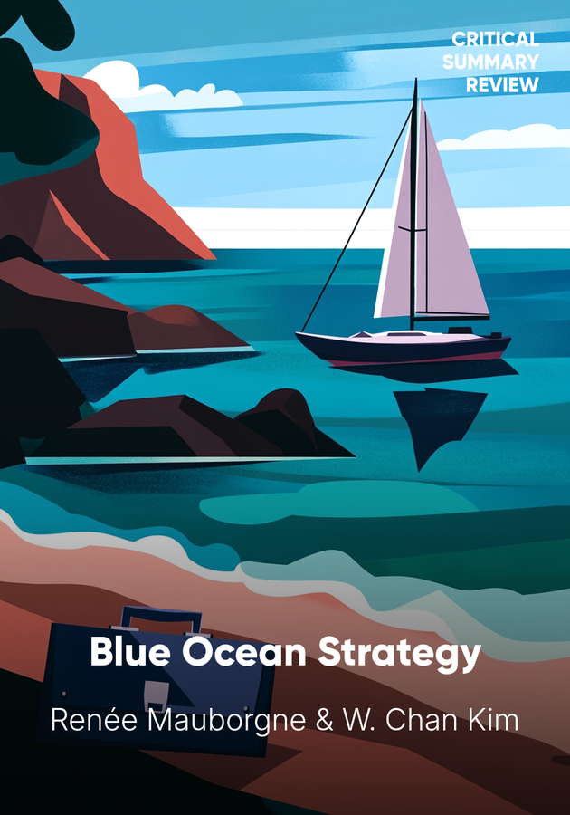 Book cover of Blue Ocean Strategy by W. Chan Kim — critical summary review on 12min