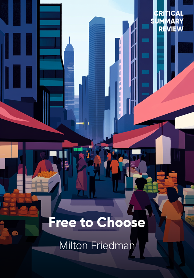Book cover of Free to Choose by Milton Friedman — critical summary review on 12min