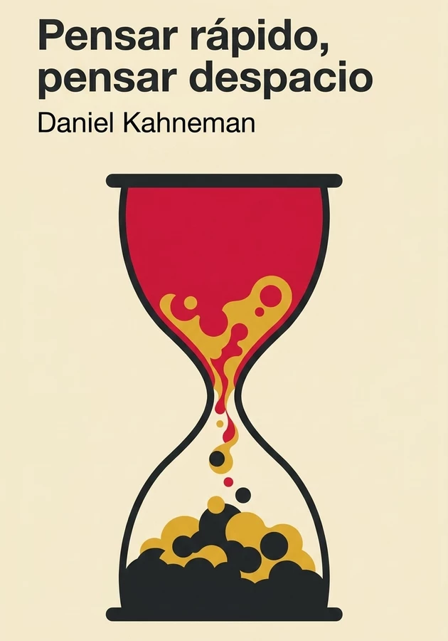 Portada del libro Pensar rápido, pensar despacio, de Daniel Kahneman — resumen crítico y reseña en 12min